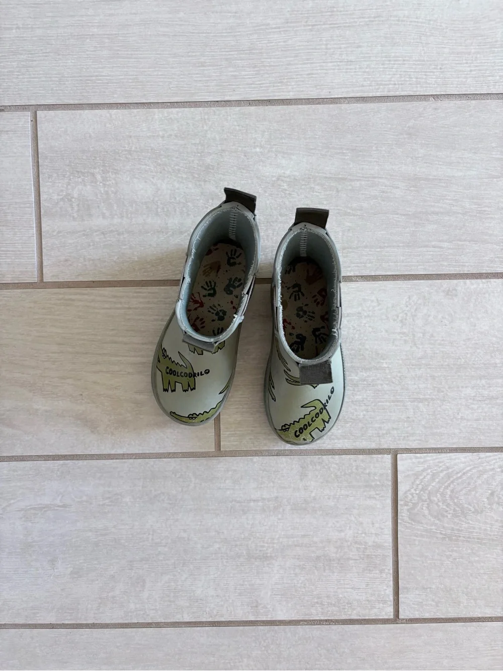 Zara Kids Green Crocodile 🐊 Rain Boots